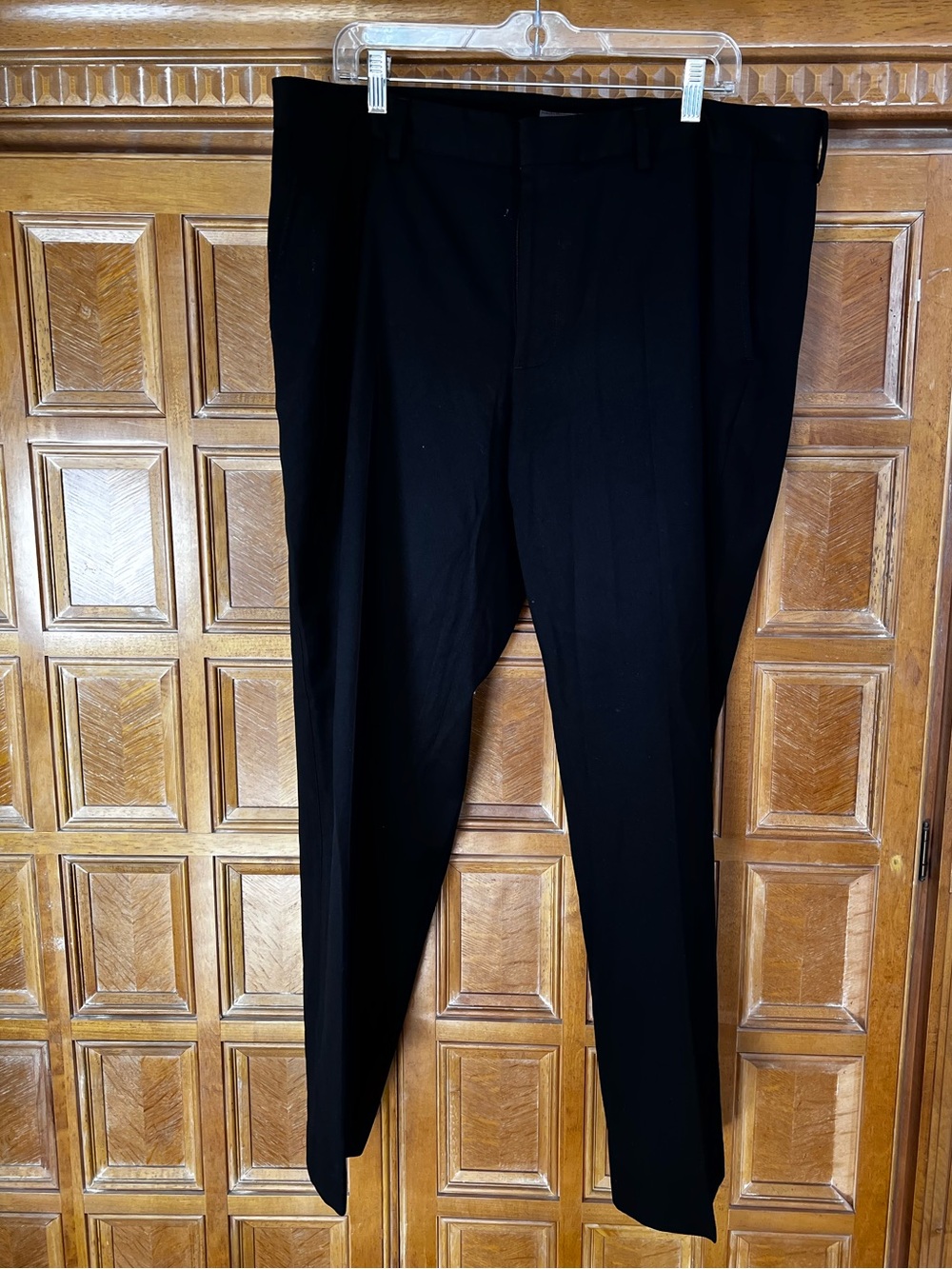 kenneth Cole Reaction Men’s Black Dress Pants 40x31 Flat Front Straight Leg